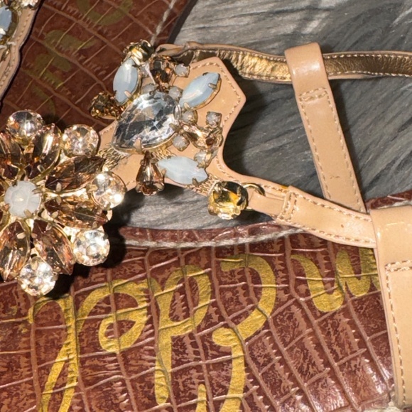 Sam Edelman Grayson Rhinestone Thong Sandals Size 8.5 - Picture 11 of 11